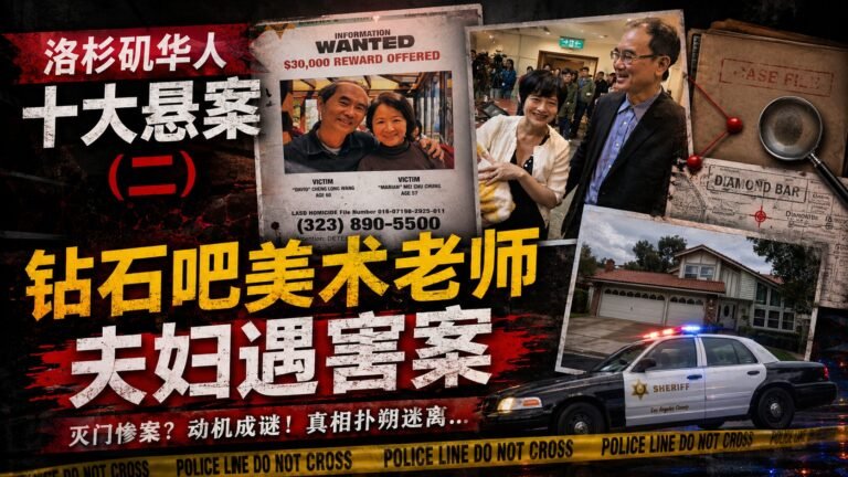 洛杉矶华人十大悬案，第二期：钻石吧美术老师夫妻遇害案